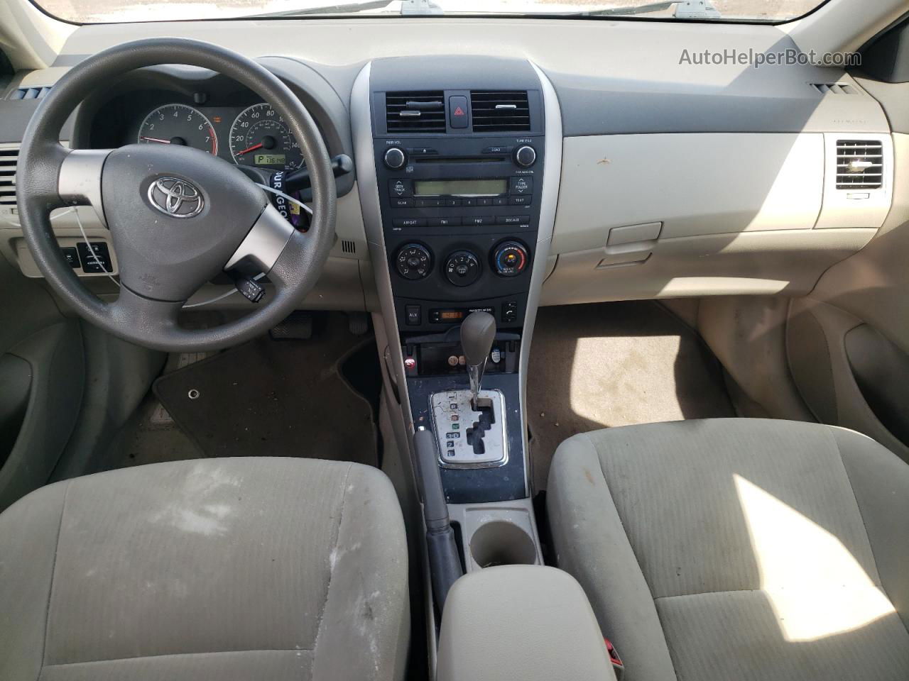 2010 Toyota Corolla Base Red vin: 1NXBU4EE9AZ348071