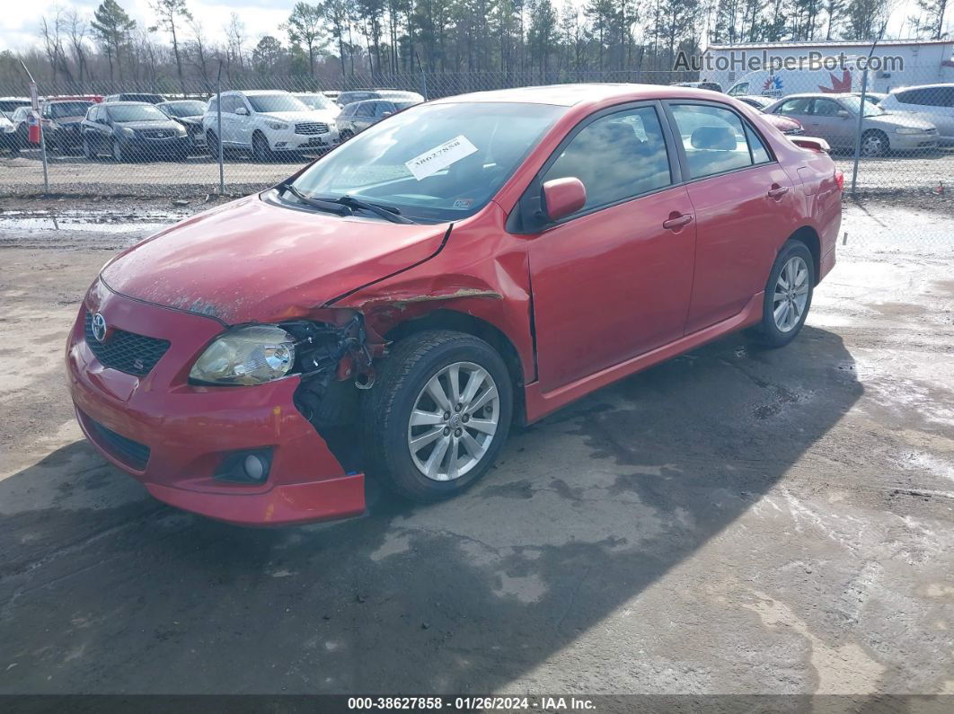 2010 Toyota Corolla S Красный vin: 1NXBU4EE9AZ360933