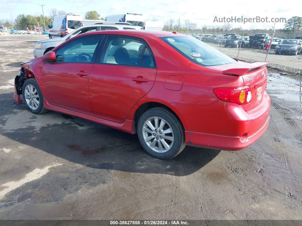 2010 Toyota Corolla S Red vin: 1NXBU4EE9AZ360933