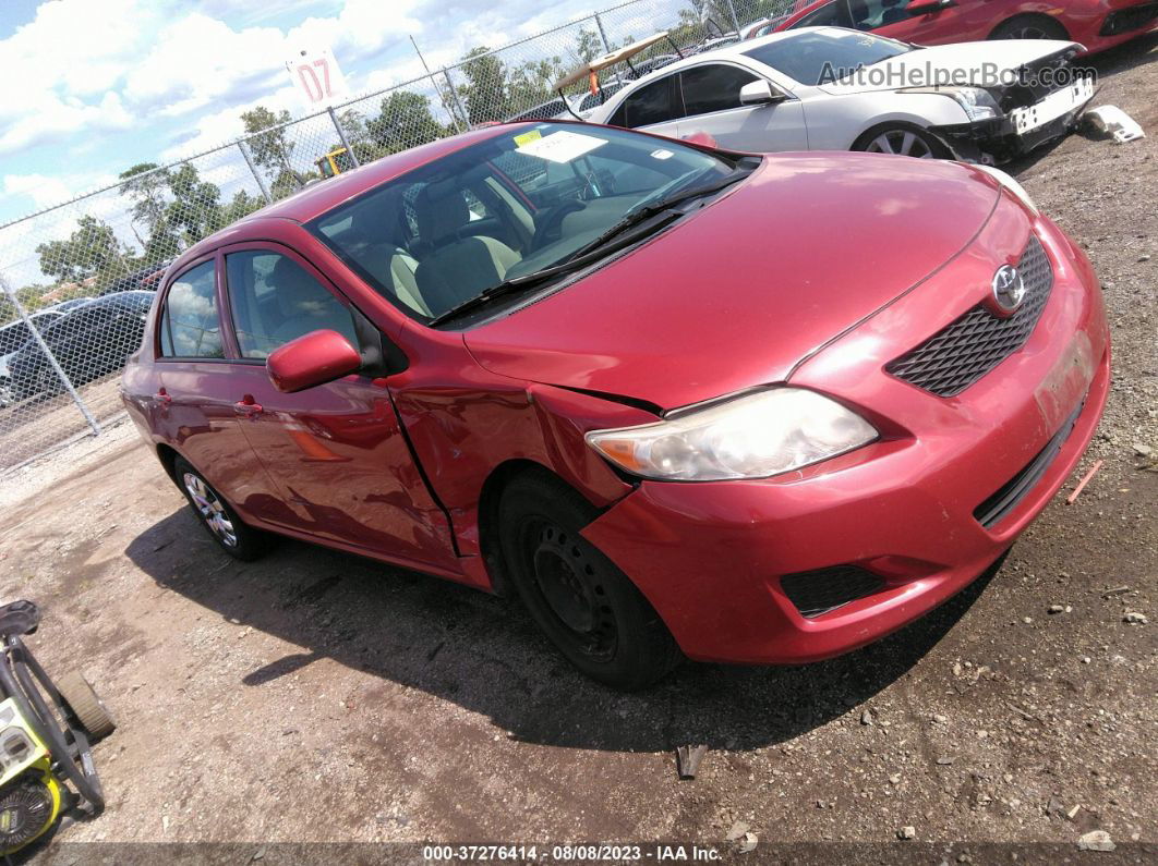 2010 Toyota Corolla   Maroon vin: 1NXBU4EE9AZ380714