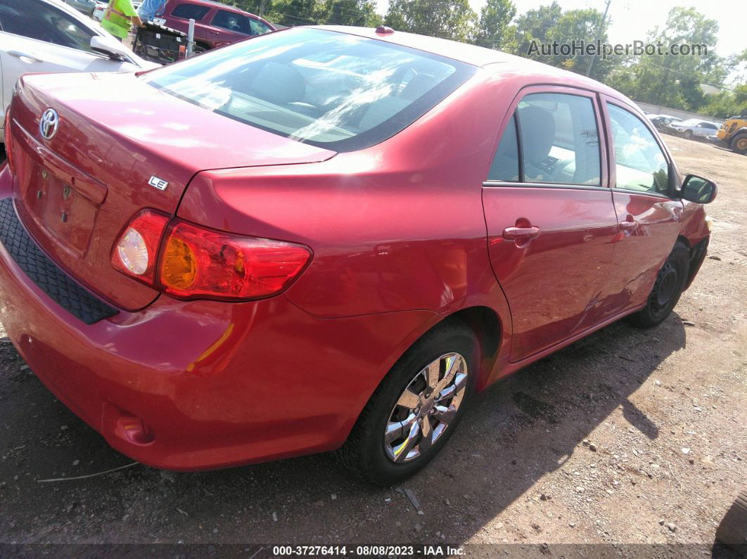 2010 Toyota Corolla   Maroon vin: 1NXBU4EE9AZ380714