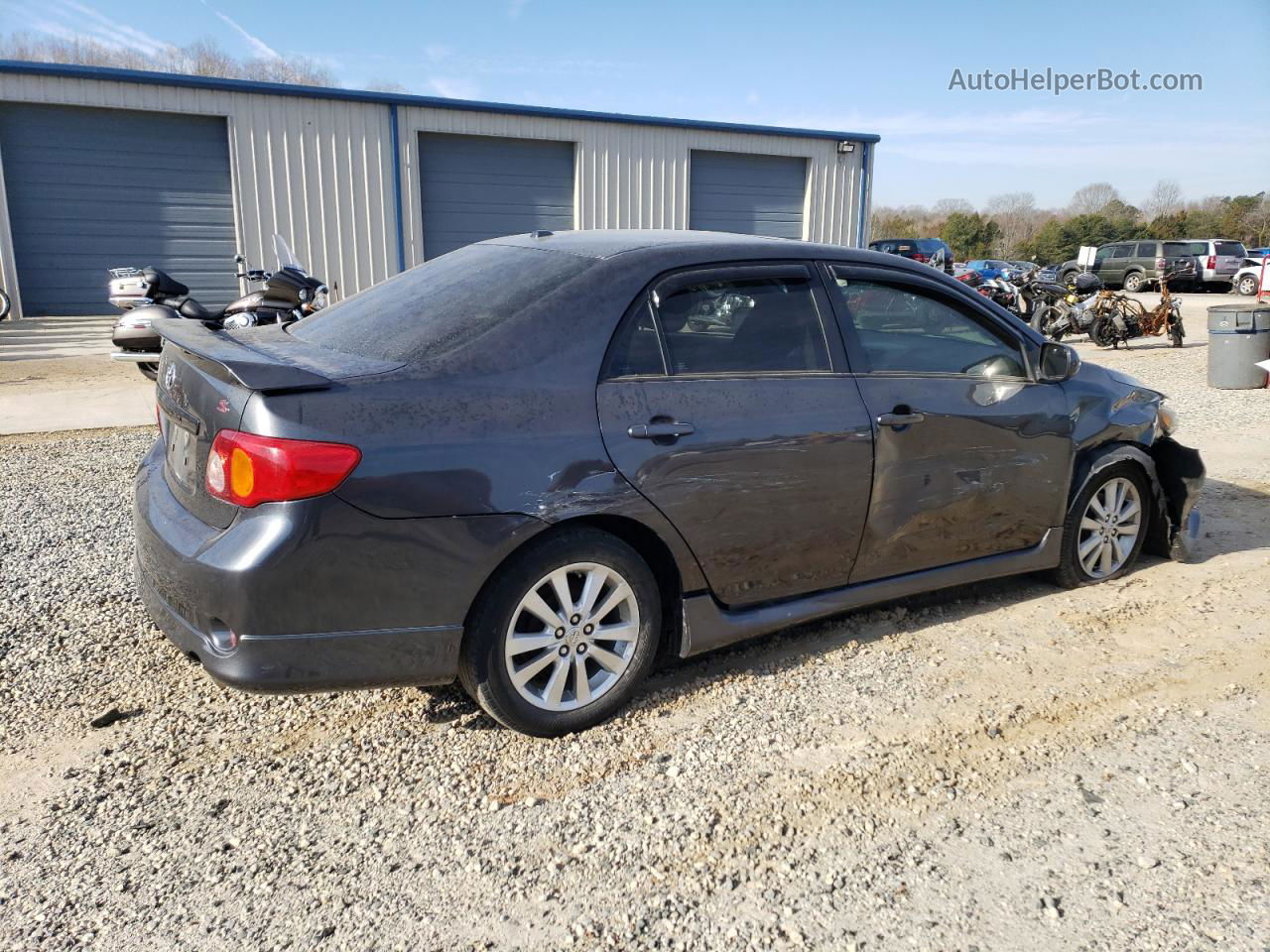 2010 Toyota Corolla Base Серый vin: 1NXBU4EE9AZ385704