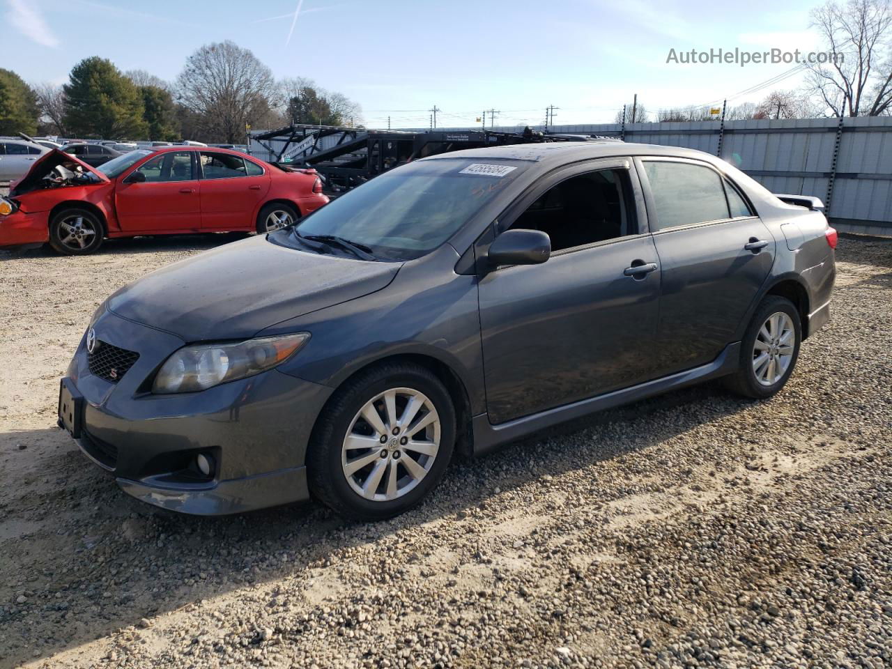 2010 Toyota Corolla Base Серый vin: 1NXBU4EE9AZ385704