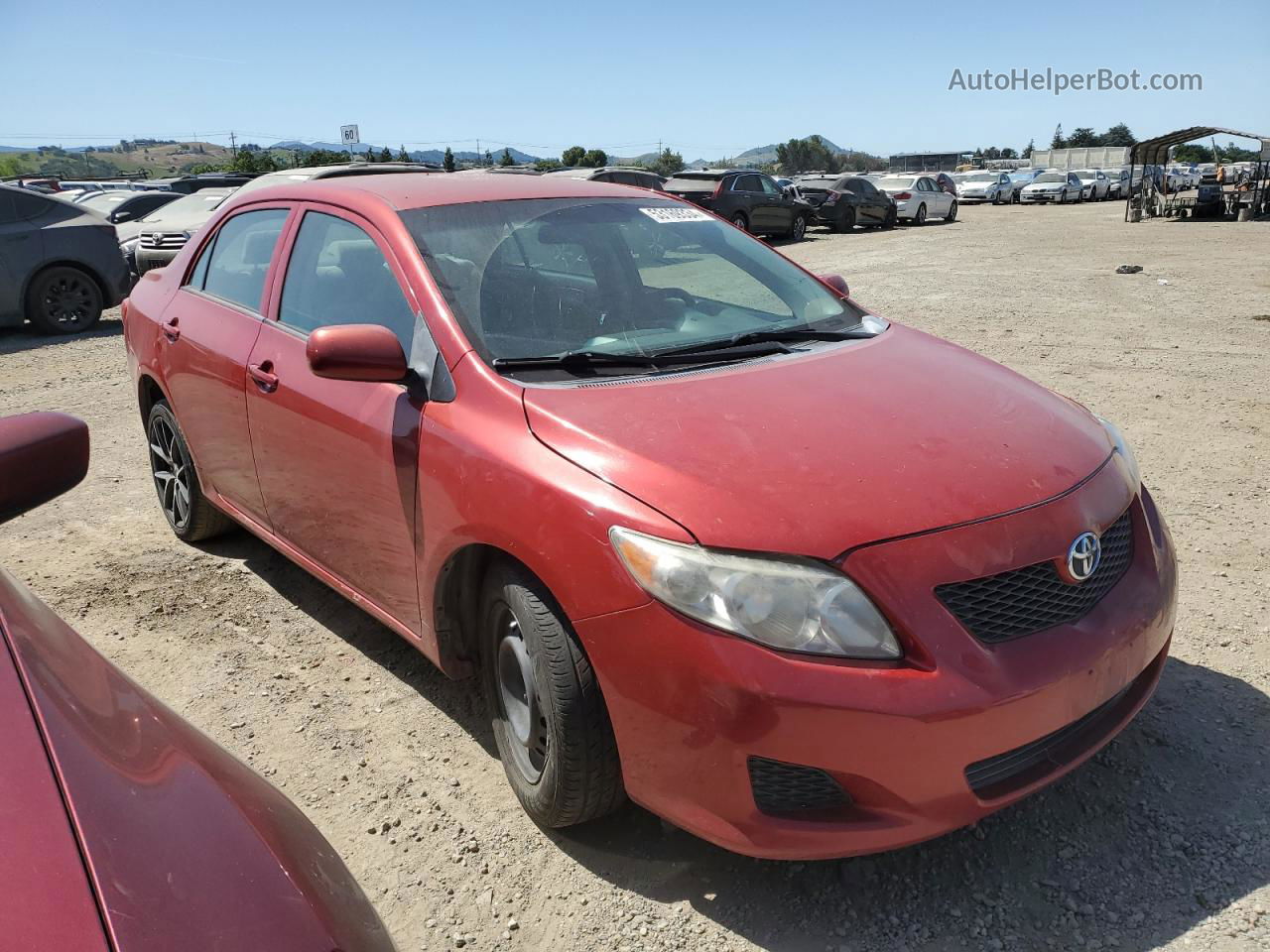 2010 Toyota Corolla Base Красный vin: 1NXBU4EEXAZ166038