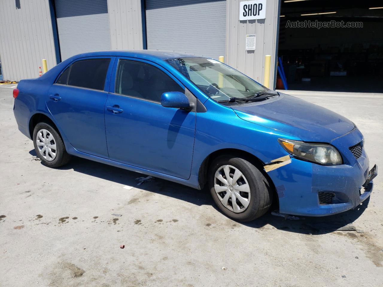 2010 Toyota Corolla Base Blue vin: 1NXBU4EEXAZ195376