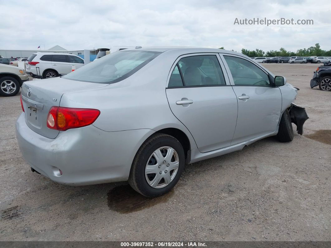 2010 Toyota Corolla Le Silver vin: 1NXBU4EEXAZ223533