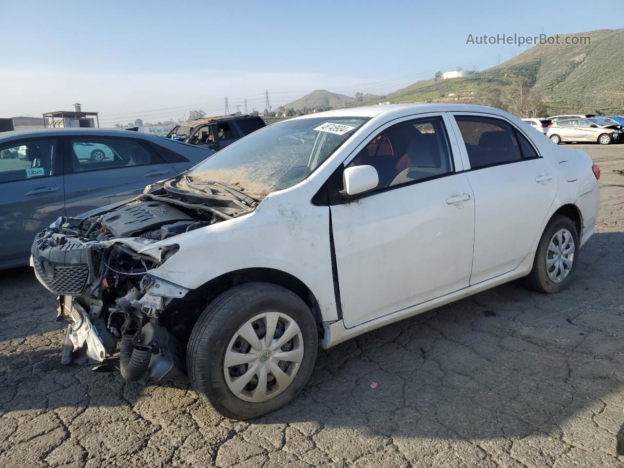 2010 Toyota Corolla Base White vin: 1NXBU4EEXAZ245113