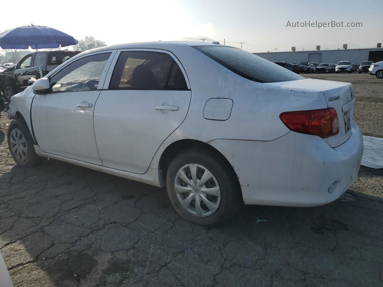 2010 Toyota Corolla Base White vin: 1NXBU4EEXAZ245113