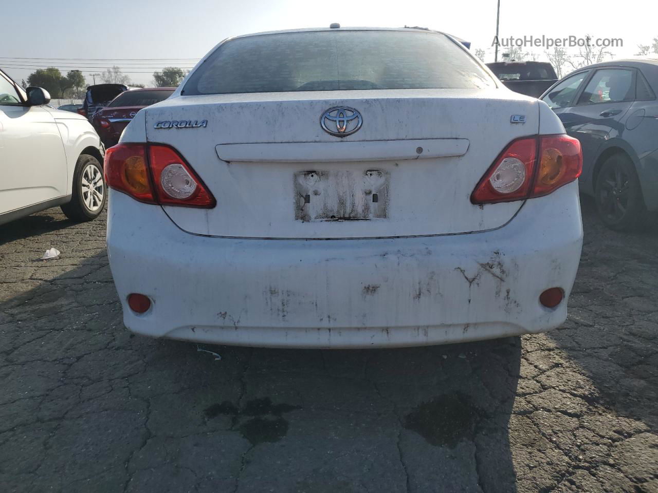 2010 Toyota Corolla Base White vin: 1NXBU4EEXAZ245113