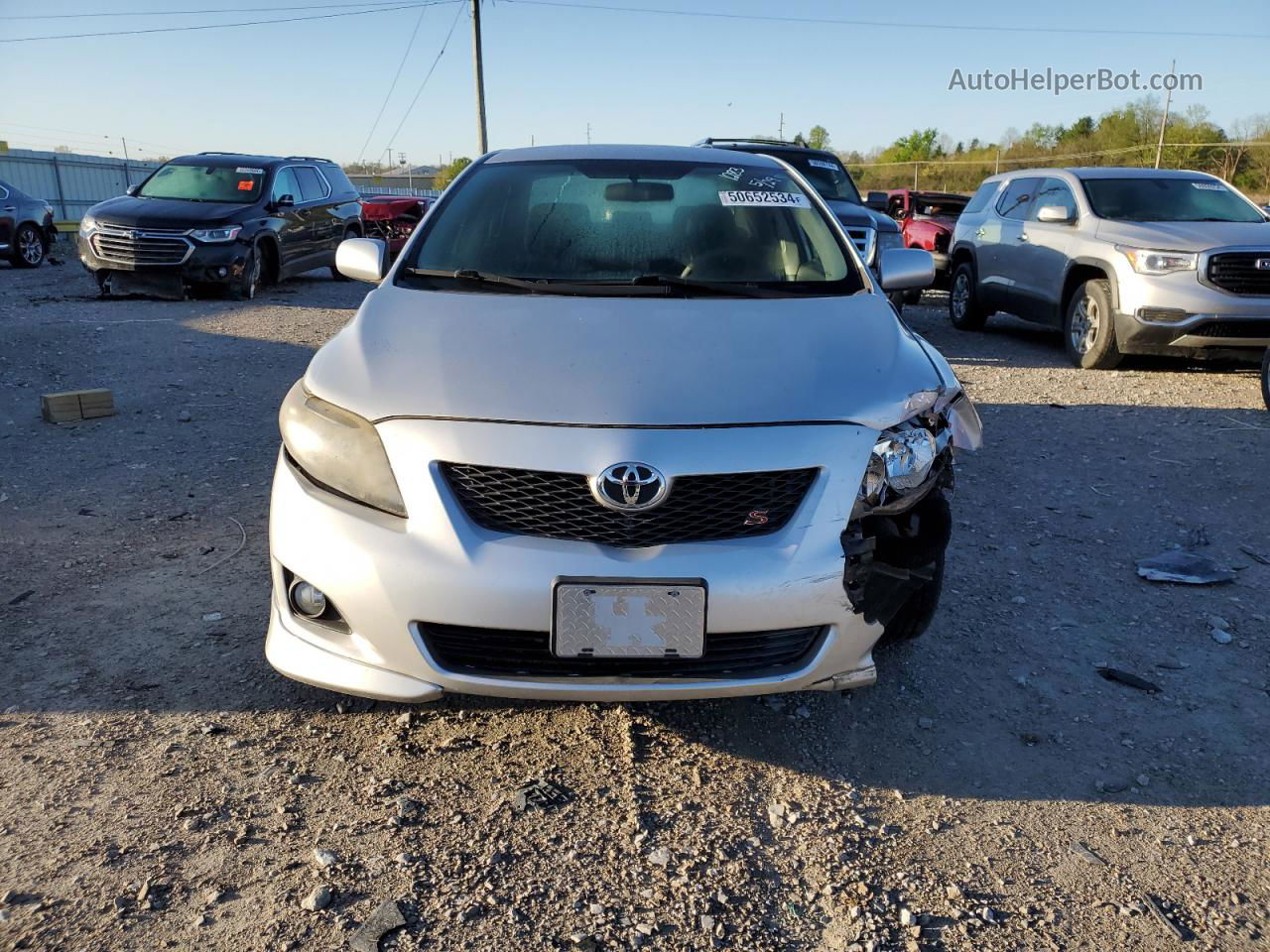 2010 Toyota Corolla Base Silver vin: 1NXBU4EEXAZ251283