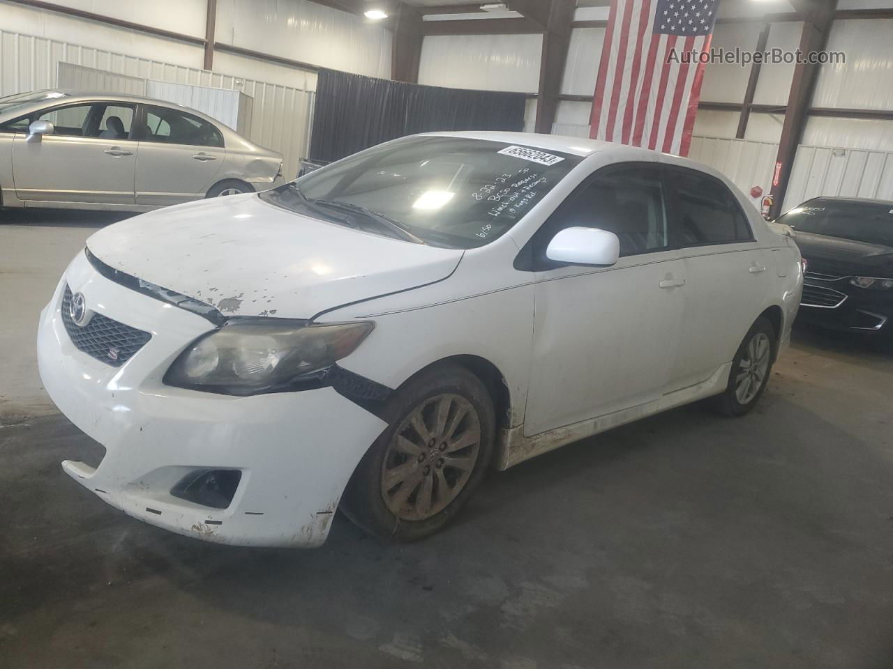 2010 Toyota Corolla Base White vin: 1NXBU4EEXAZ274479