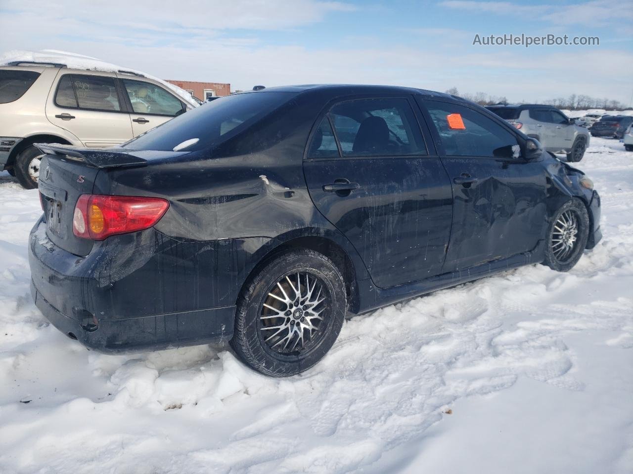 2010 Toyota Corolla Base Black vin: 1NXBU4EEXAZ353392