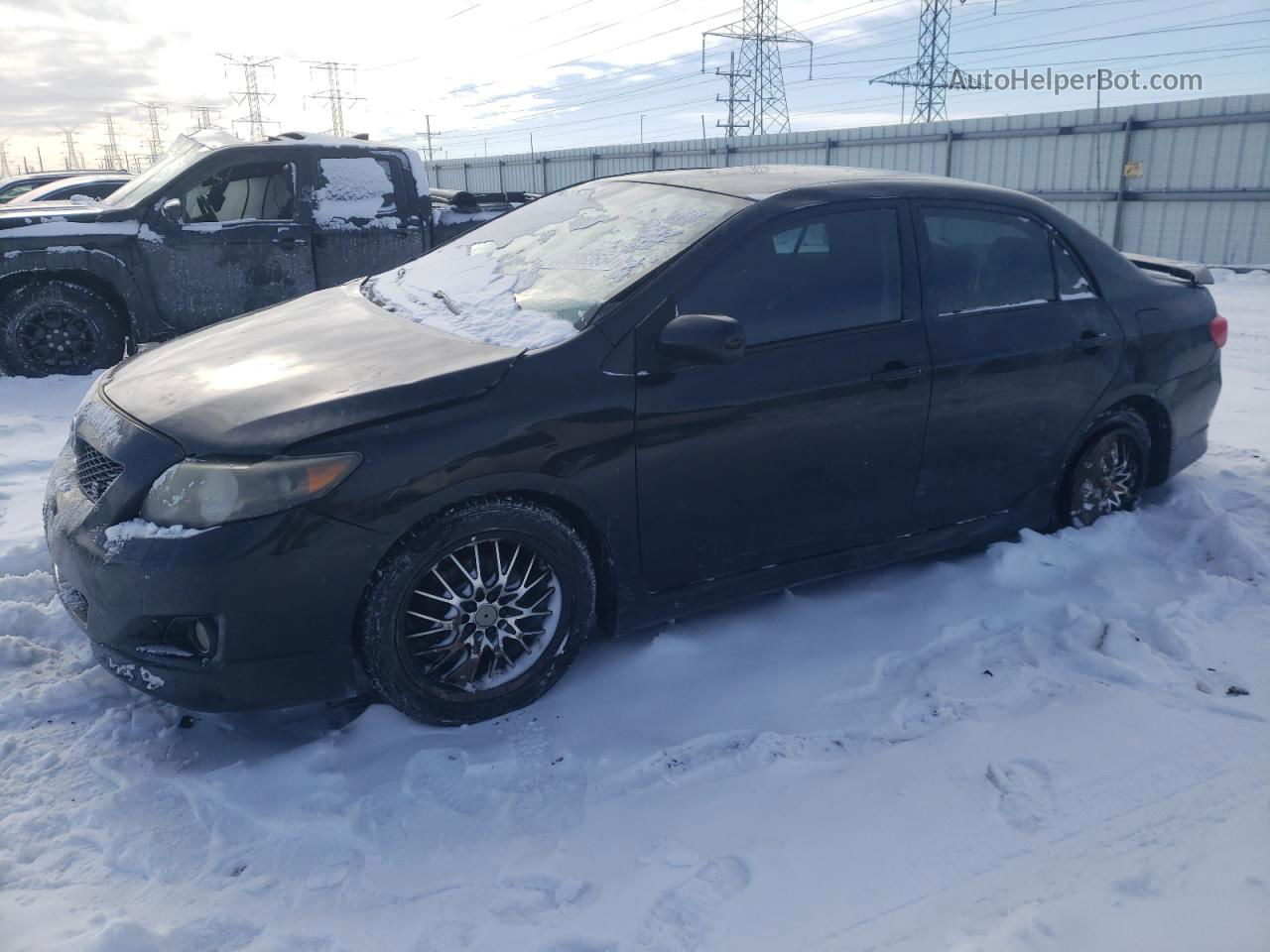 2010 Toyota Corolla Base Black vin: 1NXBU4EEXAZ353392