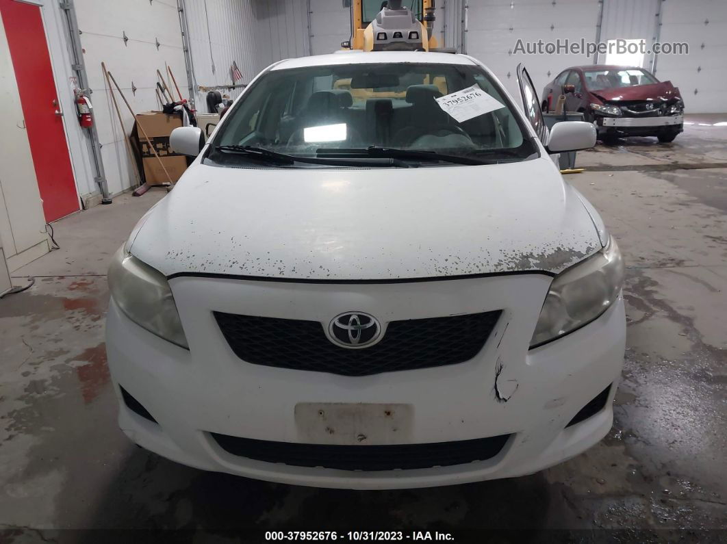 2010 Toyota Corolla Le White vin: 1NXBU4EEXAZ383427