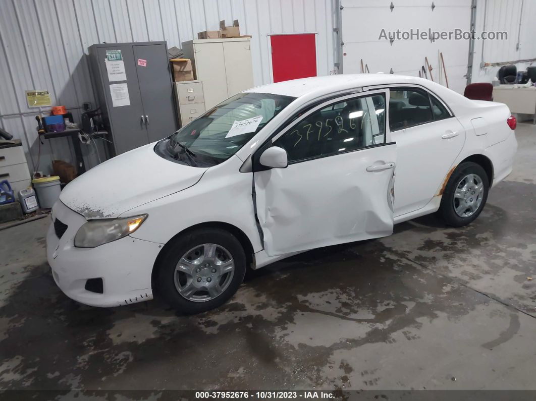 2010 Toyota Corolla Le White vin: 1NXBU4EEXAZ383427