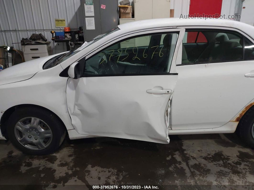 2010 Toyota Corolla Le White vin: 1NXBU4EEXAZ383427