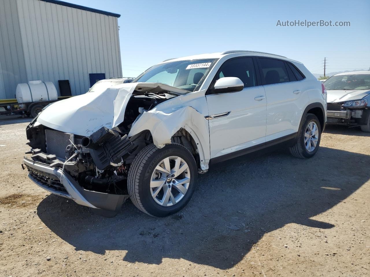 2021 Volkswagen Atlas Cross Sport S White vin: 1V2AC2CA1MC208631