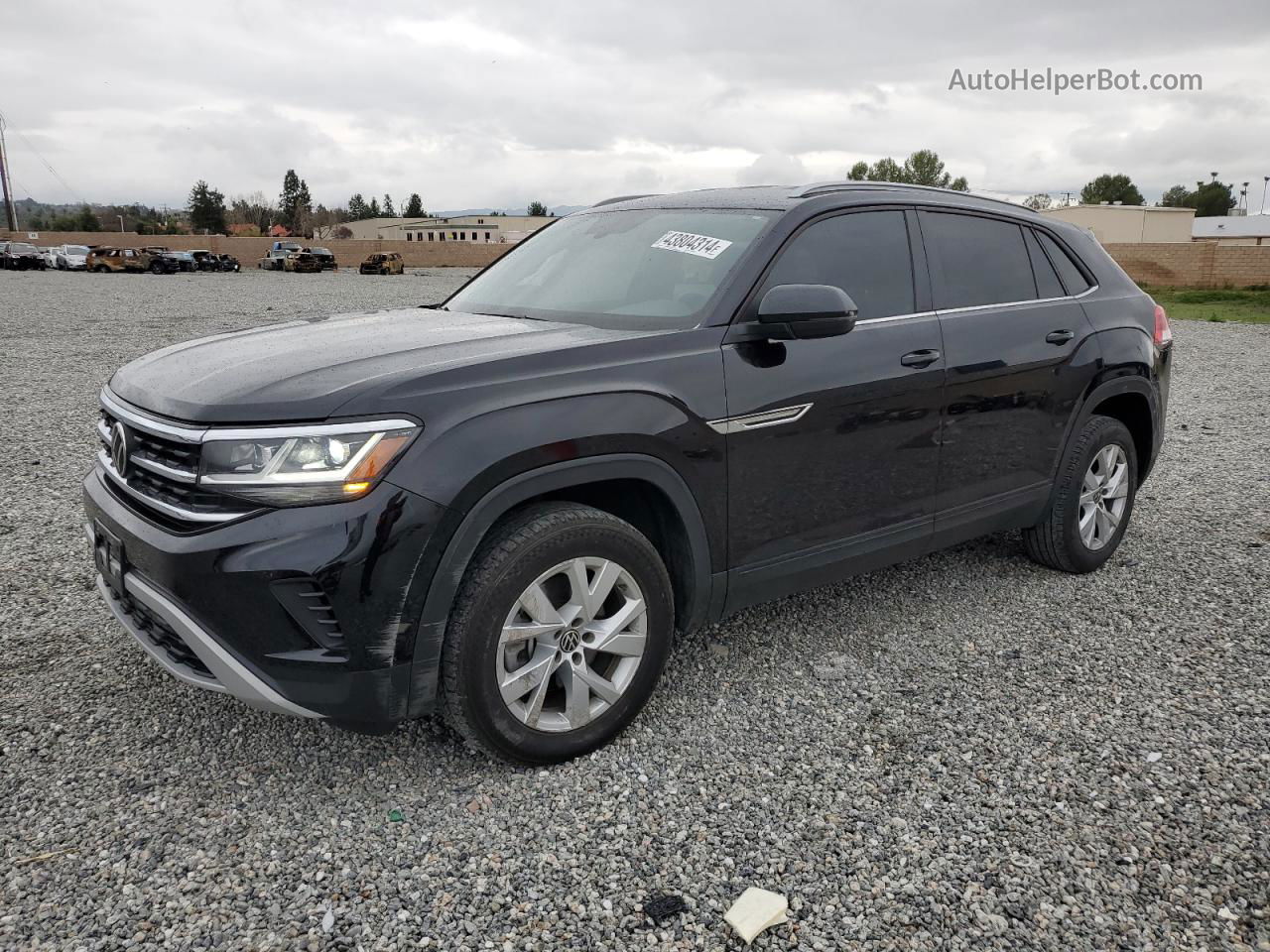 2021 Volkswagen Atlas Cross Sport S Черный vin: 1V2AC2CA2MC215734