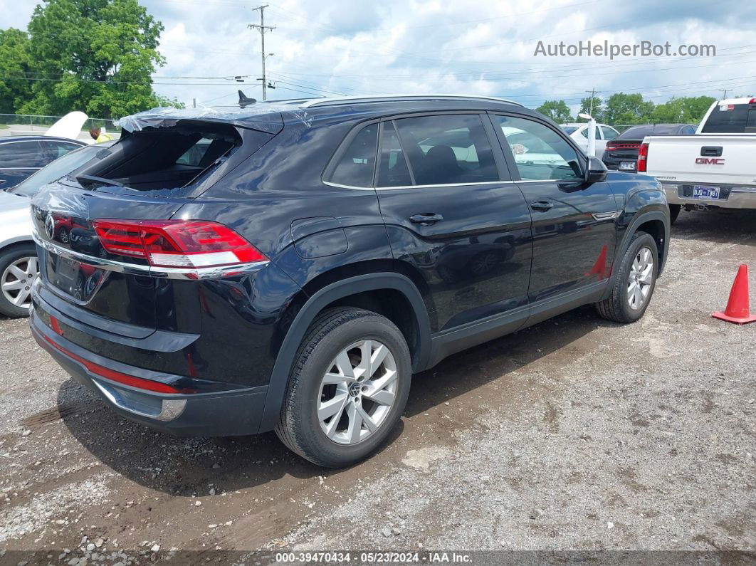 2021 Volkswagen Atlas Cross Sport 2.0t S Черный vin: 1V2AC2CA4MC234799