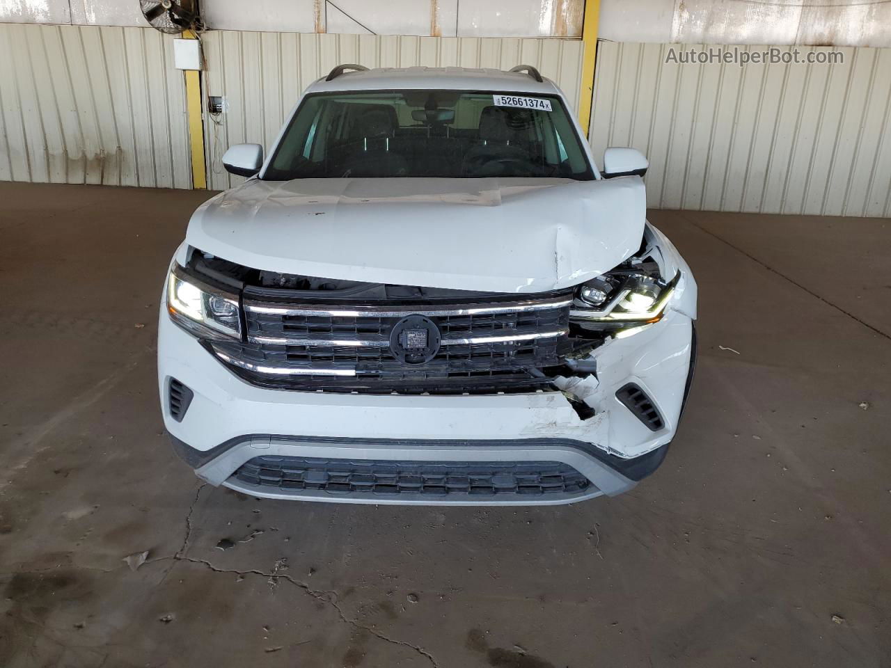 2021 Volkswagen Atlas S White vin: 1V2AP2CA0MC571992