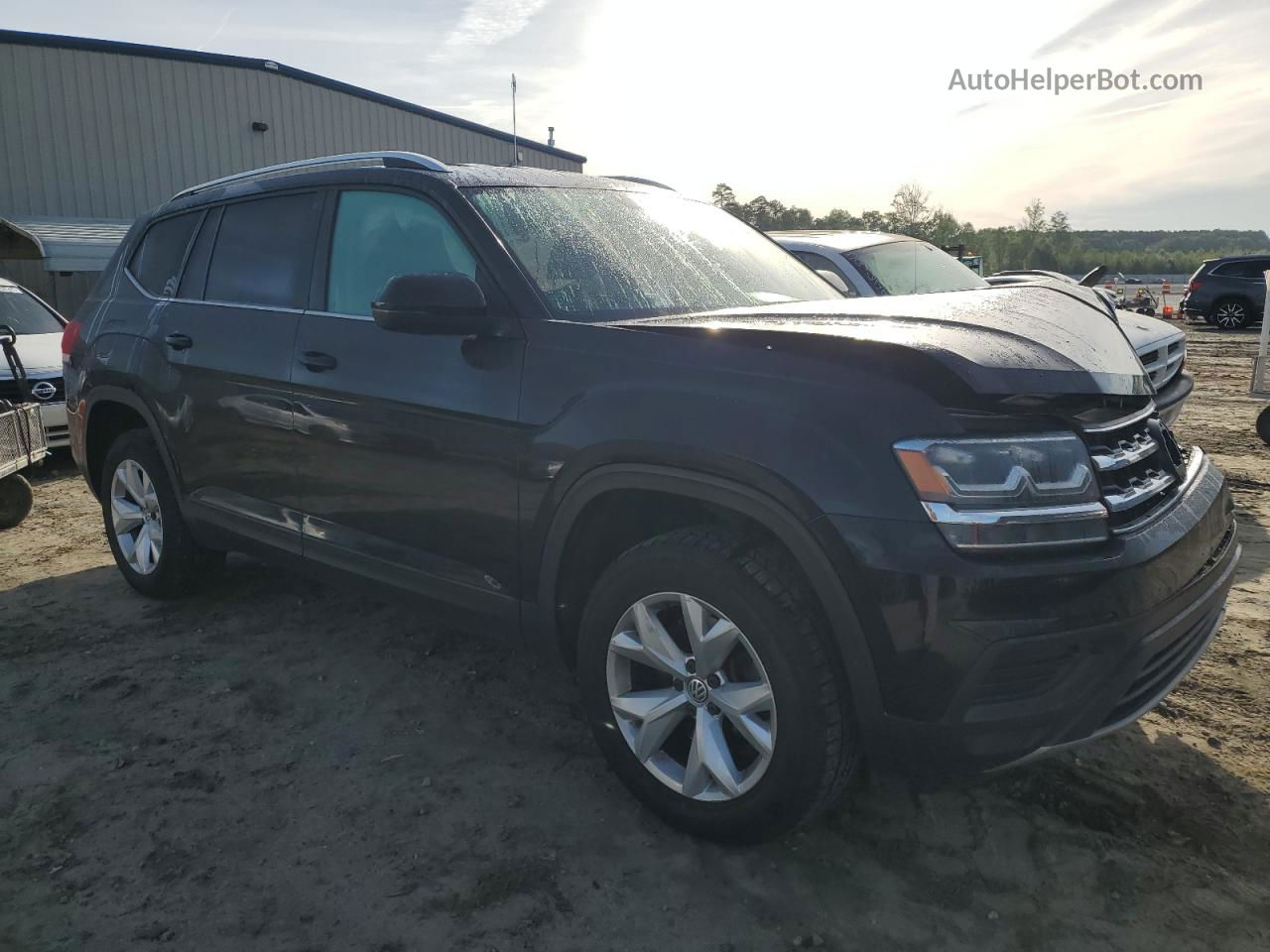 2018 Volkswagen Atlas S Черный vin: 1V2AP2CA1JC543923