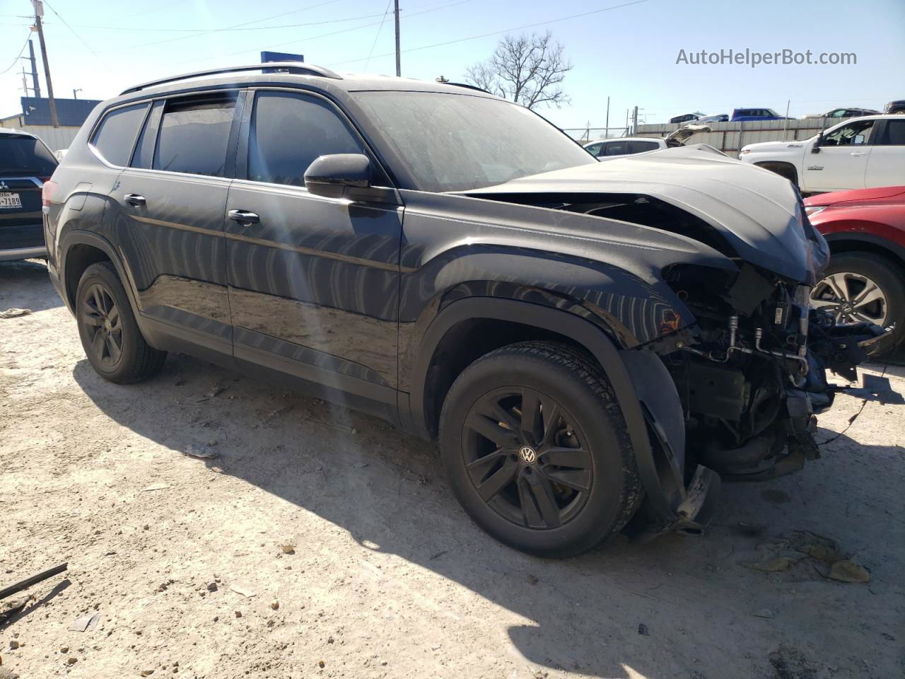 2021 Volkswagen Atlas S Черный vin: 1V2AP2CA1MC502065