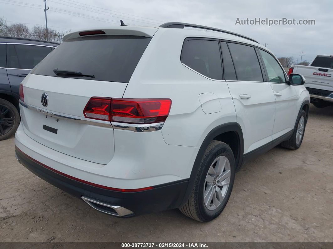 2021 Volkswagen Atlas 2.0t S White vin: 1V2AP2CA1MC602585