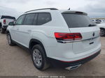 2021 Volkswagen Atlas 2.0t S White vin: 1V2AP2CA1MC602585