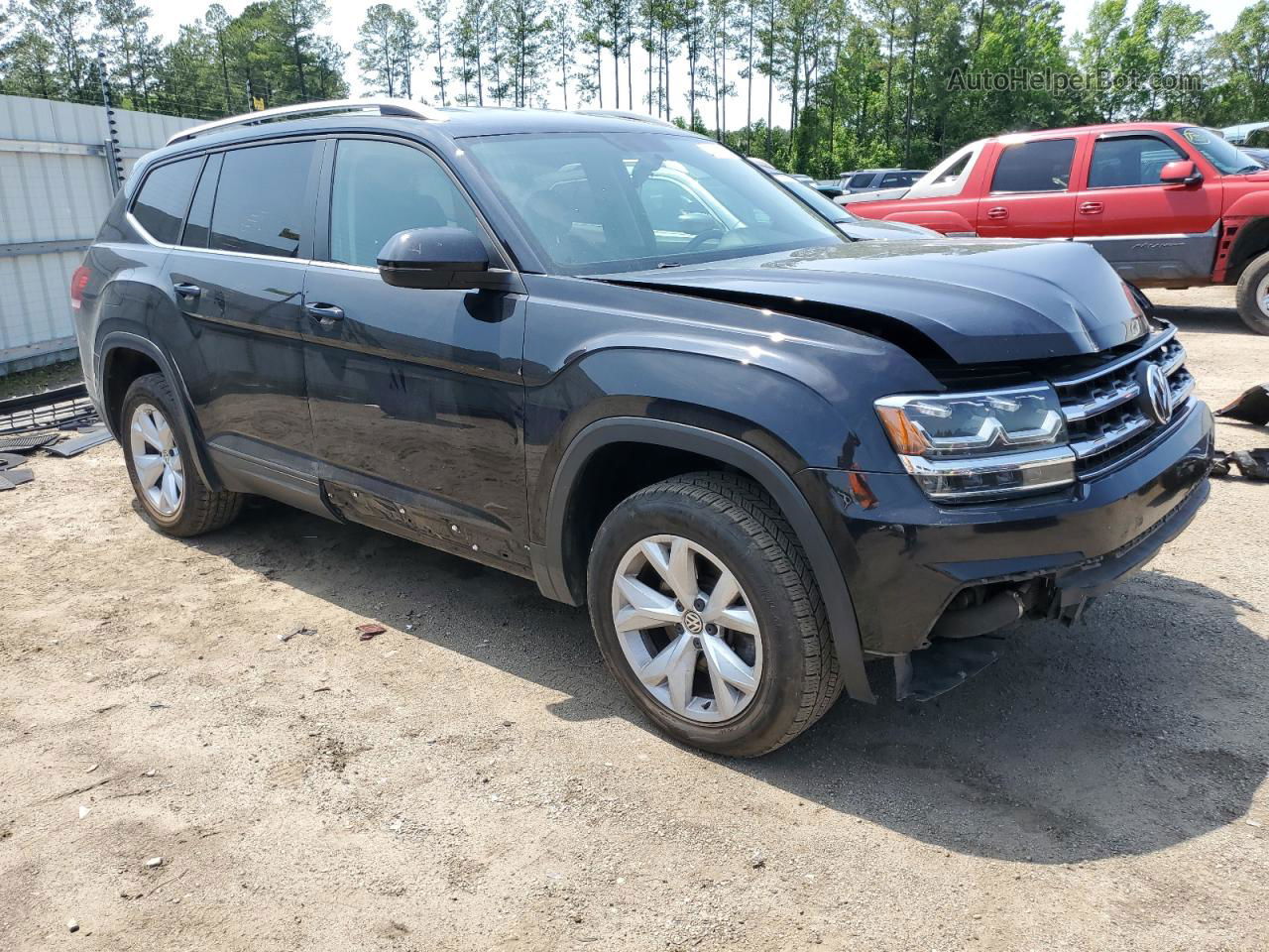 2018 Volkswagen Atlas S Black vin: 1V2AP2CA2JC535605