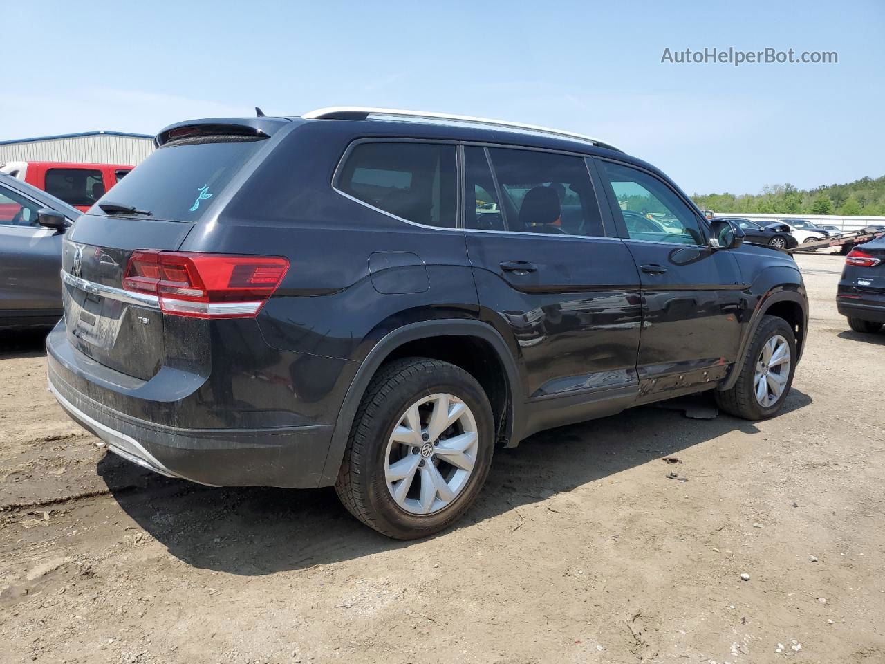 2018 Volkswagen Atlas S Black vin: 1V2AP2CA2JC535605