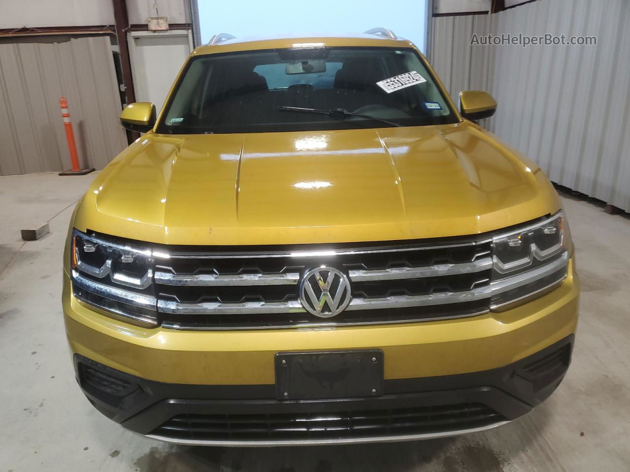 2018 Volkswagen Atlas S Yellow vin: 1V2AP2CA2JC554901