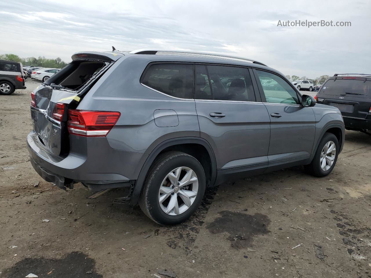 2018 Volkswagen Atlas S Синий vin: 1V2AP2CA3JC584960