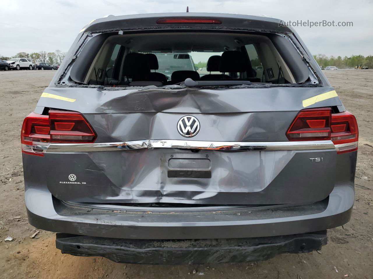 2018 Volkswagen Atlas S Синий vin: 1V2AP2CA3JC584960