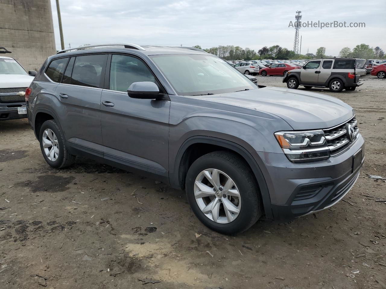 2018 Volkswagen Atlas S Синий vin: 1V2AP2CA3JC584960