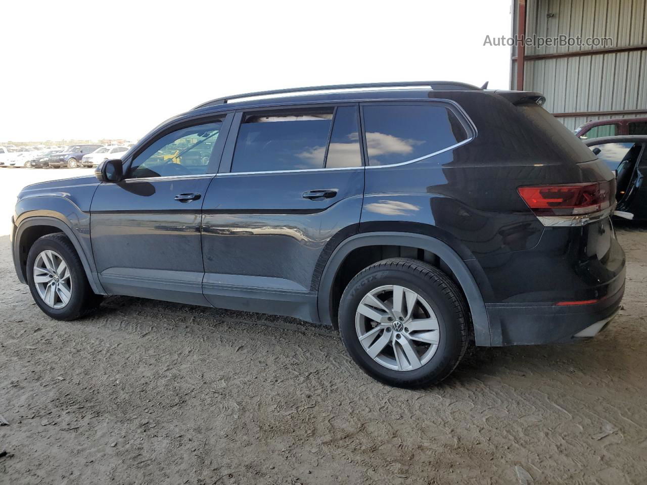 2021 Volkswagen Atlas S Черный vin: 1V2AP2CA4MC569601