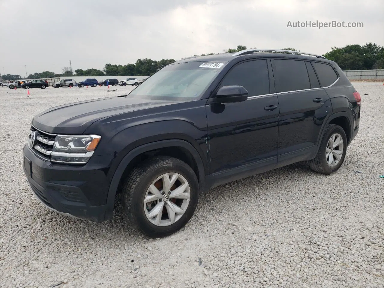 2018 Volkswagen Atlas S Black vin: 1V2AP2CA6JC531752