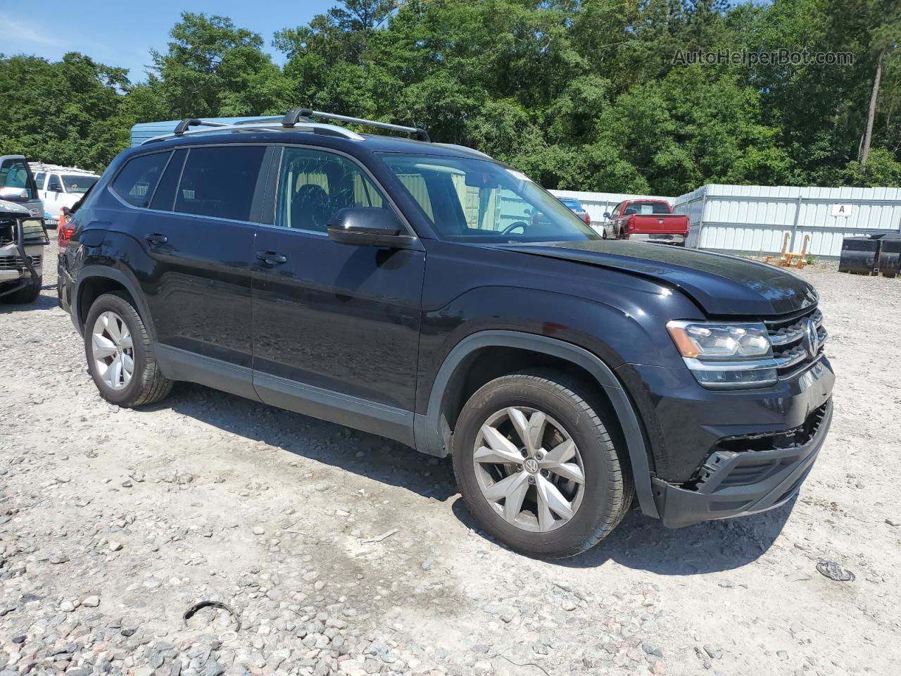 2018 Volkswagen Atlas S Черный vin: 1V2AP2CA6JC598982