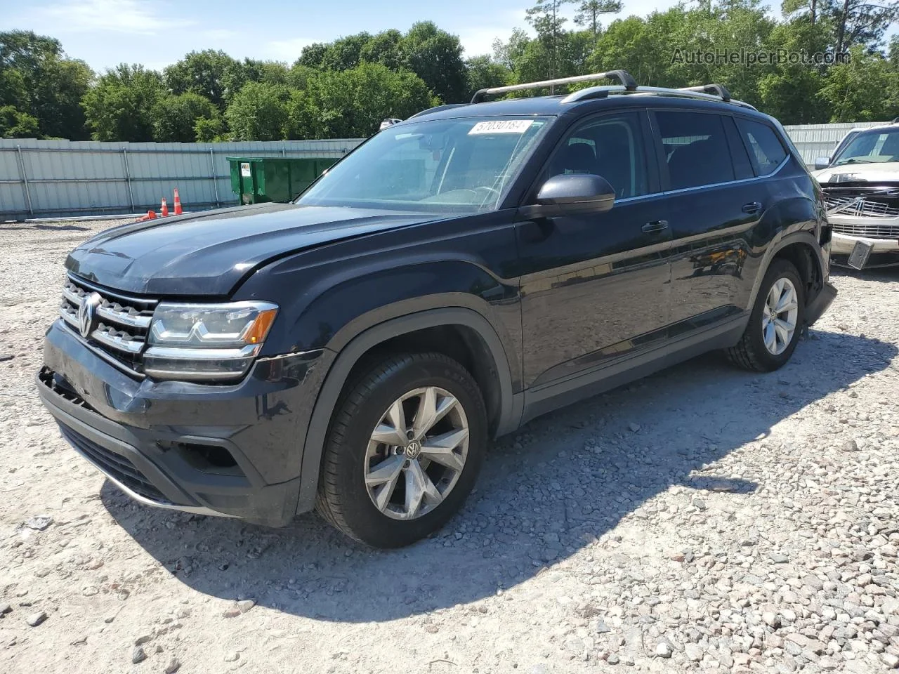 2018 Volkswagen Atlas S Черный vin: 1V2AP2CA6JC598982