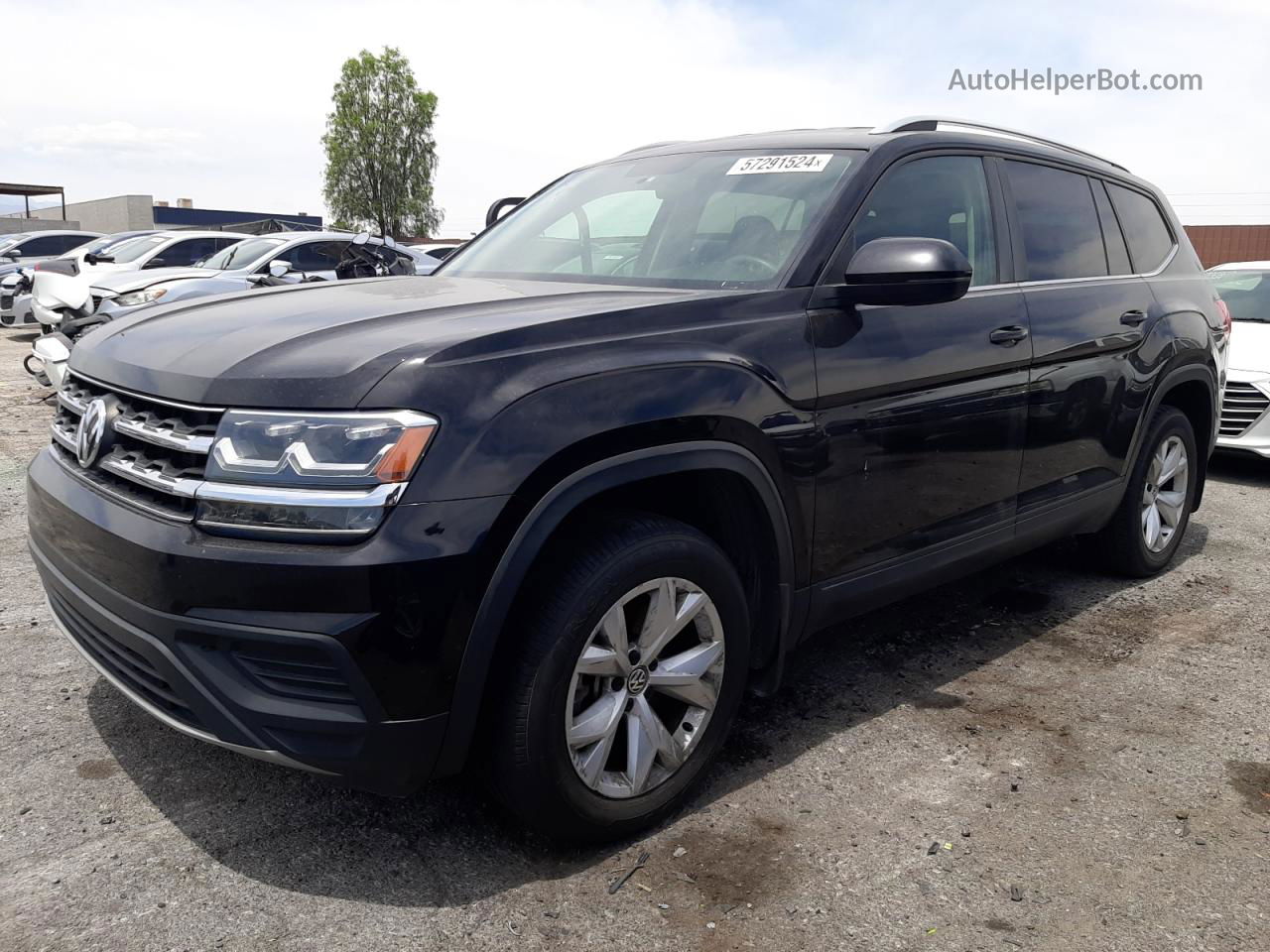 2018 Volkswagen Atlas S Black vin: 1V2AP2CA6JC599047