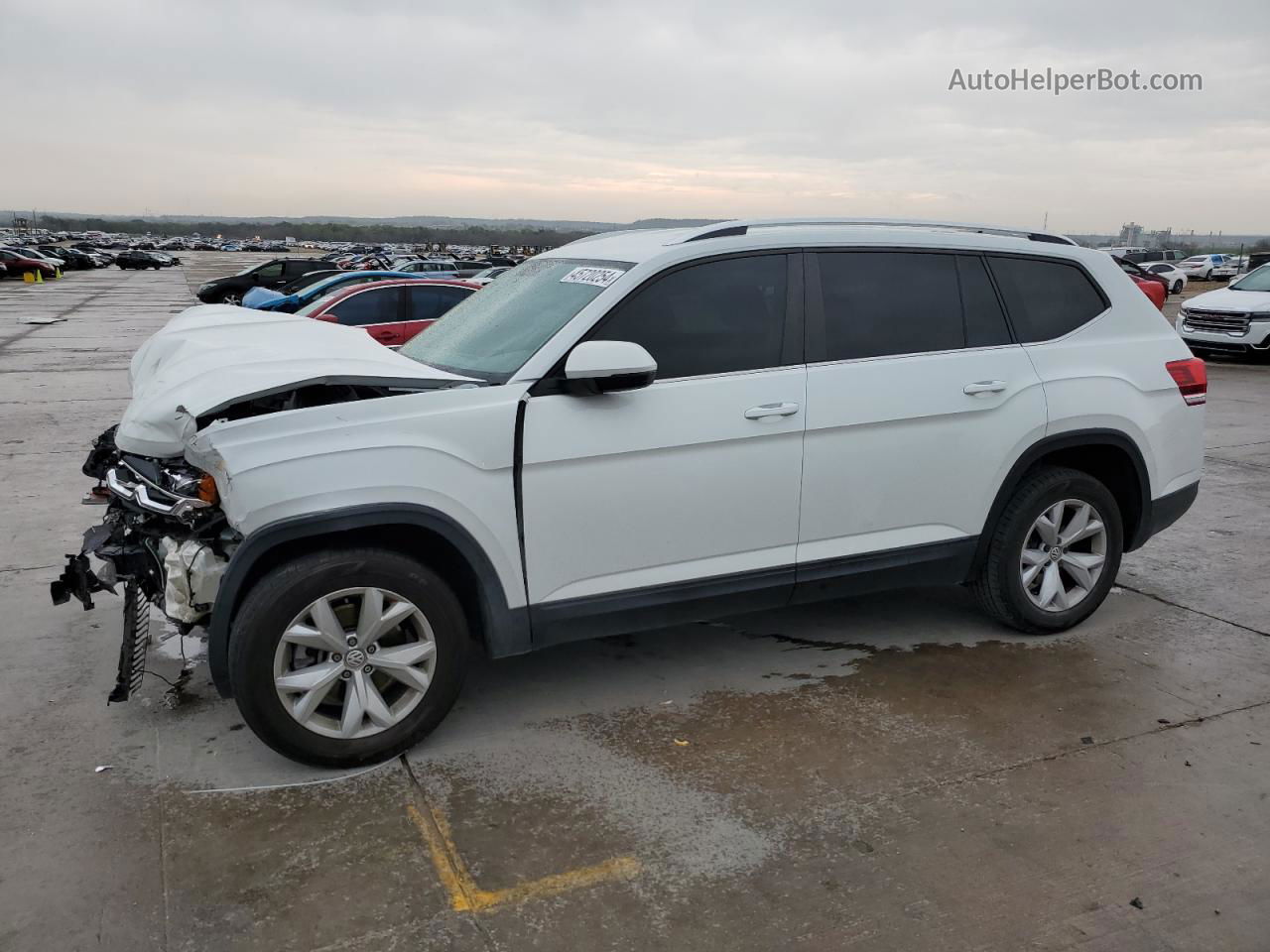 2018 Volkswagen Atlas S White vin: 1V2AP2CA7JC537172