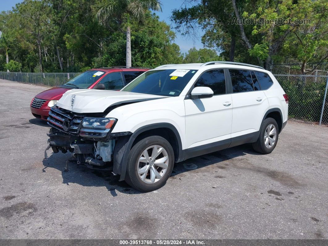 2018 Volkswagen Atlas 2.0t S White vin: 1V2AP2CA7JC542002