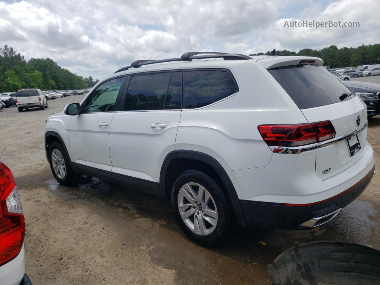 2021 Volkswagen Atlas S White vin: 1V2AP2CA7MC502541