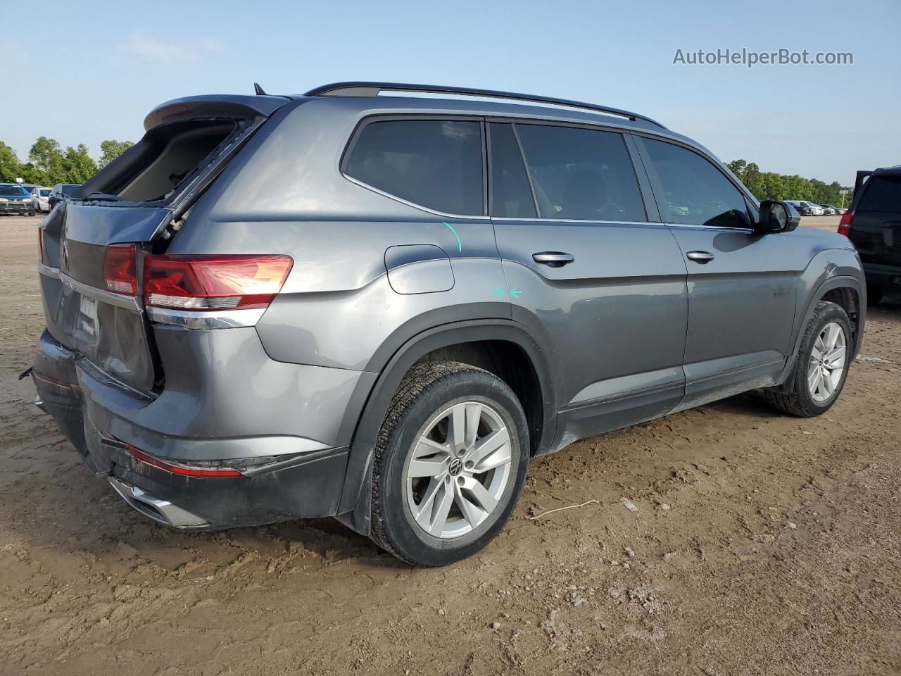 2021 Volkswagen Atlas S Gray vin: 1V2AP2CA7MC606267