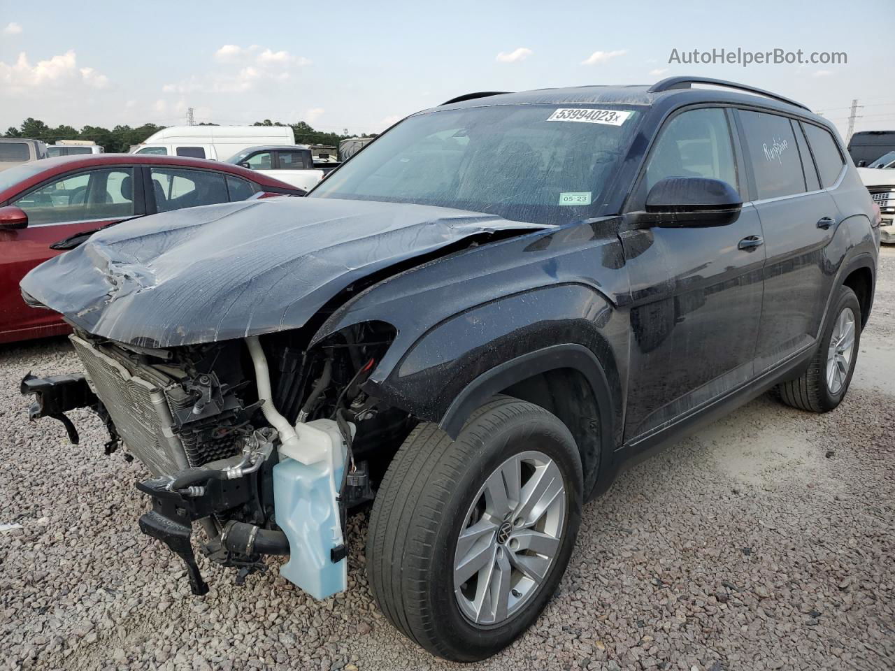 2021 Volkswagen Atlas S Черный vin: 1V2AP2CAXMC587665