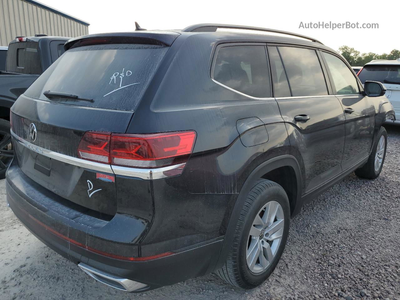 2021 Volkswagen Atlas S Черный vin: 1V2AP2CAXMC587665