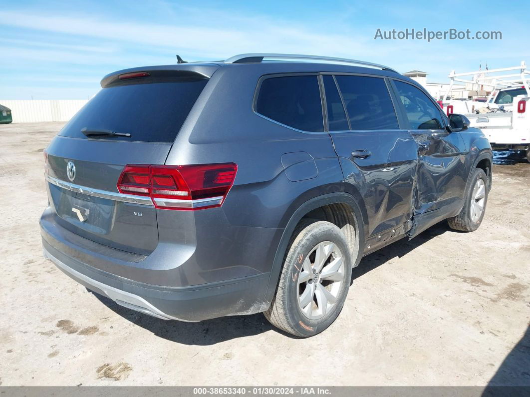 2018 Volkswagen Atlas 3.6l V6 S Gray vin: 1V2AR2CA1JC520264