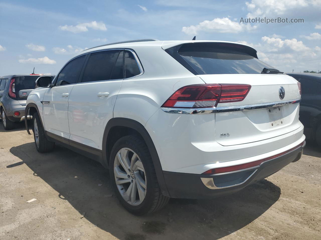 2021 Volkswagen Atlas Cross Sport Sel White vin: 1V2BC2CA1MC241486