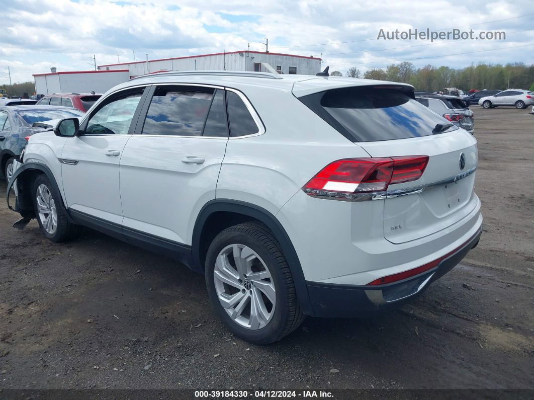 2021 Volkswagen Atlas Cross Sport 2.0t Sel White vin: 1V2BC2CA3MC225144