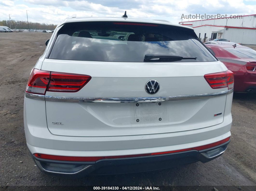 2021 Volkswagen Atlas Cross Sport 2.0t Sel White vin: 1V2BC2CA3MC225144