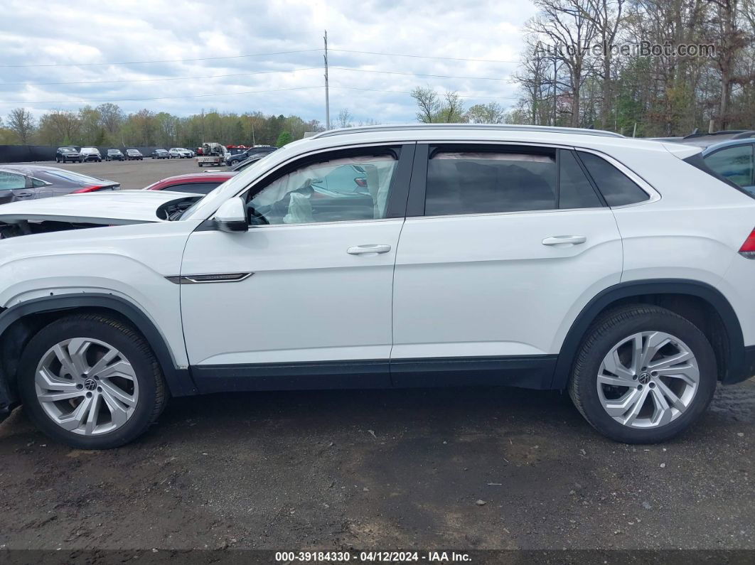 2021 Volkswagen Atlas Cross Sport 2.0t Sel White vin: 1V2BC2CA3MC225144